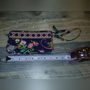 Vera Bradley WRISTLET Wallet Retired Blue Foral Design